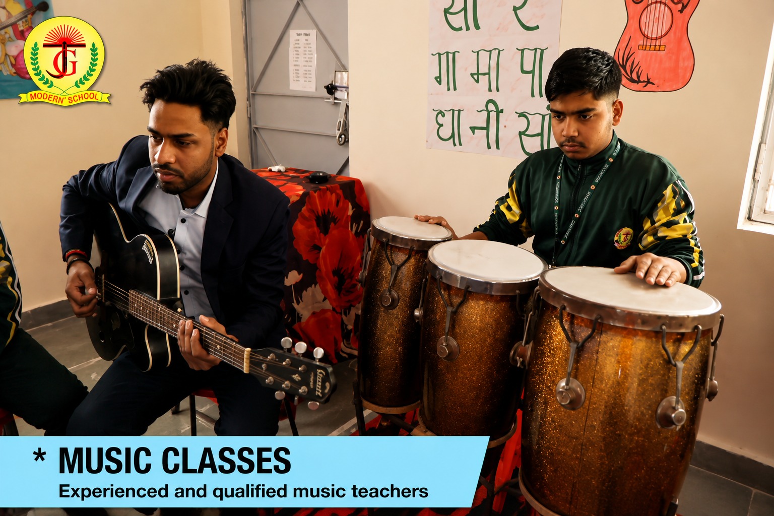 Music classes instrumental activity